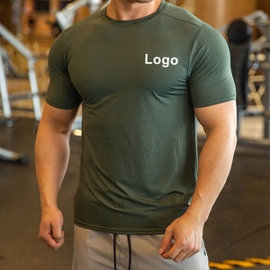 Camiseta deportiva para hombre, camiseta de poliéster Spandex para hombre, ropa para correr, gimnasio, camisetas elásticas deportivas ligeras - Product Image 6