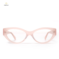 Monture de lunettes en acétate légère à monture complète, avec plaquettes de nez confortables et branches flexibles durables, pour hommes et femmes