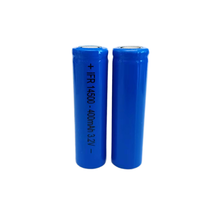 14500 LiFePO4 Akku 3,2V 400mAh Flachkopf AA-Größe Wiederaufladbare Batterie für Taschenlampe Solarleuchte Spielzeug OEM
