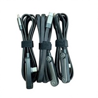 Câble de charge invisible 2-en-1 avec support multi-angles réglable Type C, câble de charge rapide 240W 5 pieds