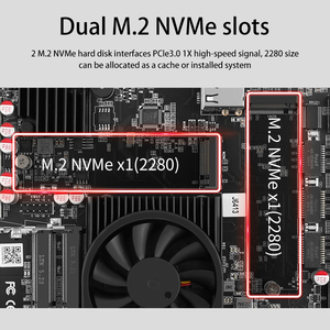 J6412 NAS-Motherboard J6413 2 * Inte1 I226-V Lan 1 * RTL8125BG 2 * NVMe 6 * SATA 3.0 2 * DDR4 1 * PCIe Soft Router 2.5G Mini ITX <span class=keywords><strong>Mainboard</strong></span> - Product Image 6