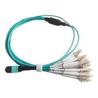 Cable de conexión de fibra óptica de 12 hilos MPO Fanout SM MM OM3 12C SC LC a MPO/MTP