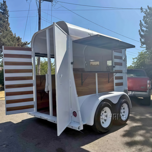 Vente flash Remorque à chevaux Food truck Chariot à glaces Bar à bière mobile Restauration de rue Remorque à chevaux vintage personnalisée pour les fêtes - Product Image 2