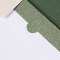 Étui en papier écologique imprimé avec fenêtre découpée, logo personnalisé, porte-carte cadeau VIP en papier