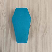 Fournitures d'Halloween : Urne funéraire pour animaux de compagnie, forme polygonale, en stock, style à couvercle rabattable, boîte cadeau en bois sur mesure