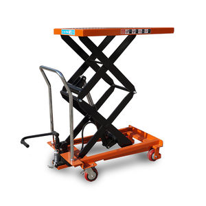 1500kg คุณภาพสูงกำลังโหลด MINI ขนาดเล็ก 4 ล้อ Hand Scissor Lift ตารางที่มีใบรับรอง CE - Product Image 3