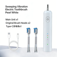 Brosse à dents électrique vibrante avancée avec technologie d'absorption des chocs améliorée, nettoyage confortable sans blesser les dents