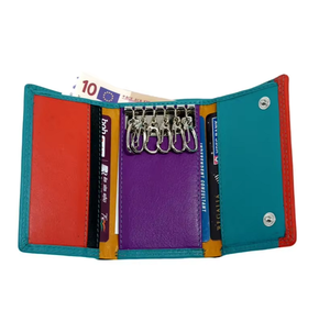 Cartera de Llaves Unisex de Alta Calidad, Personalizable, de Piel de Becerro Genuina, con Cierre de Cremallera, Portátil, de Gran Capacidad - Product Image 5