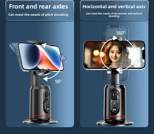 Support de <span class=keywords><strong>téléphone</strong></span> intelligent avec suivi automatique du visage par IA, contrôle gestuel, stabilisateur gimbal 360°, <span class=keywords><strong>trépied</strong></span> avec télécommande <span class=keywords><strong>pour</strong></span> TikTok et diffusion en direct - Product Image 5