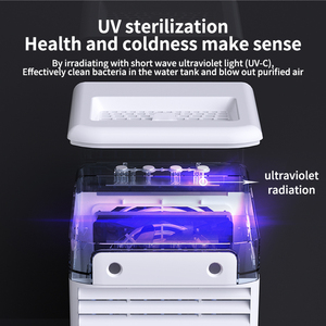 Nuevo Enfriador de Ambiente Evaporativo Portátil <span class=keywords><strong>4</strong></span> en 1 para el Verano 2023, Ventilador con 3 Velocidades de Viento, Aire Acondicionado Pequeño - Product Image 2