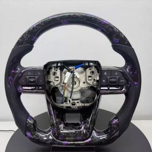 Volant de direction en fibre de carbone forgé sur mesure, accessoires de voiture adaptés à <span class=keywords><strong>Toyota</strong></span> Hilux Revo Fortuner 2011-2018 Innova <span class=keywords><strong>GR</strong></span> <span class=keywords><strong>Sport</strong></span> - Product Image 1