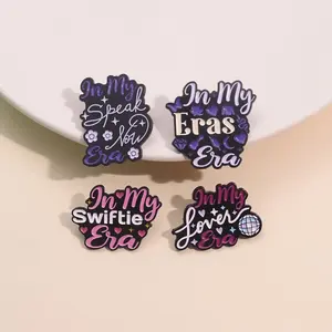 Épingles en émail de la célèbre chanteuse pop, texte de chanson In My Lover GIRL, broches boule disco, badges en métal pour revers, bijoux cadeau pour fans et amis - Product Image 1