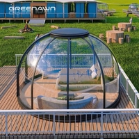 Dôme en Polycarbonate personnalisé de haute qualité, maison à bulles PC prédécoupée pour espaces B et B haut de gamme, pièces
