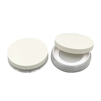 MINI 5g Boîte à poudre libre transparente ronde ultra-mince avec filet élastique Boîte vide Boîte cosmétique en plastique