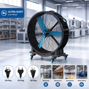 Ventilateur industriel mobile robuste, ventilateur portable à fort vent pour le refroidissement et la ventilation de grands espaces - Product Image 1