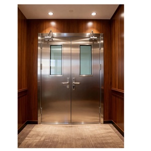 Porte coupe-feu en acier de bonne qualité avec âme ignifuge pour entrepôt, usine et usage commercial disponible à prix réduit - Product Image 1