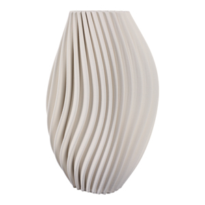 Vaso Scultoreo Scanalato per Arredamento Soggiorno, Elemento Decorativo per Camera da Letto, Comodino, Ufficio, Scaffale, Tavolo Console - Product Image 4