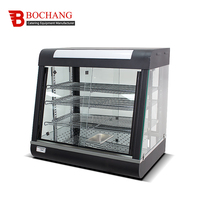 Vitrine chauffante électrique, chauffe-plats commercial avec fonction vapeur, installation intégrée, garantie 1 an