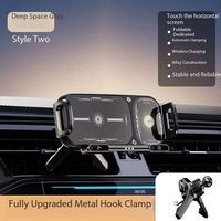 Chargeur de voiture sans fil Funxim Y5 pliable à double bobine 15W QC3.0 Type-C avec bras à verrouillage automatique et technologie anti-tremblement pour voitures électriques