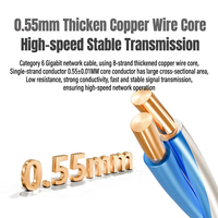 Cable Ethernet Cat6 UTP de 305m (1000 pies), Cobre Sólido 24AWG, Cable de Red LAN a Granel, Probado con Fluke, Certificado ISO, Directo de Fábrica, OEM