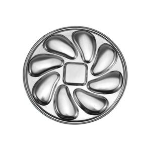 <span class=keywords><strong>Plateau</strong></span> de service pour buffet de fruits de mer en acier inoxydable <span class=keywords><strong>à</strong></span> 8 fentes Accessoires de cuisine Plat <span class=keywords><strong>à</strong></span> <span class=keywords><strong>huîtres</strong></span> - Product Image 4