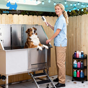 Petsproofing Chien multifonction Toilettage Baignoire Baignoires En Acier Inoxydable Baignoire <span class=keywords><strong>Pour</strong></span> Pet SPA <span class=keywords><strong>Douche</strong></span> Grand Chien Toilettage Baignoire - Product Image 1