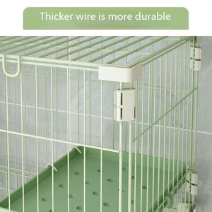 <span class=keywords><strong>Cage</strong></span> pour chien chat d'intérieur à deux trois étages avec fermeture à bouton grande taille facile à installer respirant chat maison espace libre boîte d'emballage - Product Image 4