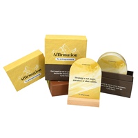 Cartes d'affirmation personnalisées en gros, en forme d'arche, finition mate, citations motivantes pour la pleine conscience, jeu de cartes pour l'autosoins et la santé mentale