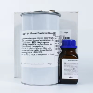 Kit de elastómero de silicona original DC184 Dowsil Sylgard 184, 1.1 kg (550 g), adhesivo óptico transparente fluido de PDMS - Product Image 2