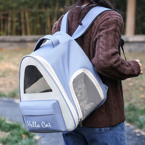 Oxford Matériel Fermeture À Glissière Portable Voyage Sac Titulaire <span class=keywords><strong>Selle</strong></span> Randonnée Pet Carrier <span class=keywords><strong>Chien</strong></span> Sac À Dos - Product Image 2