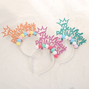 Christmas Party Kids Glitter Headbands Candy Colored Headdress Hair Accessories Cartoon Star Elements Sweet Style Plastic - Product Image 1