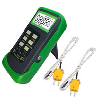 Sonde de température bimétallique de type K, testeur de température de surface, thermomètre double canal, IP43, plastique, OEM, ODM