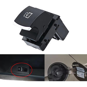 Interrupteur à bouton-poussoir pour bouchon de réservoir de carburant Volkswagen, en ABS, référence 1KD959833, pièces automobiles 1T0959833 - Product Image 1