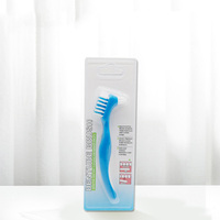 Brosse à dents double face chaude brosse à dents pour prothèse dentaire brosse de nettoyage fausses dents brosse de nettoyage pour les soins des prothèses dentaires