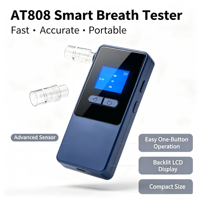 Alcoholímetro Profesional AT808, Sensor Electroquímico Estable y Confiable, Medidor de Alcohol