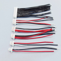 JST-SH 1.0MM 2/3/4/5/6/7/8/9 Pin Double Male konektor pre-crimp Terminal silikon kawat kabel untuk RC Drone FPV ESC papan sirkuit