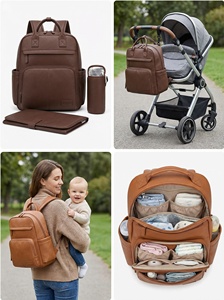 Manufacturer Wholesale Nappy <strong>Changing</strong> <strong>Bag</strong> Muilti Functional Diaper Backpack with Potable <strong>Changing</strong> Pad and Pacifier <strong>Bag</strong> - Product Image 2