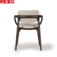 Meubles de Restaurant de Style moderne nordique chaises de salle à manger en bois chaise de dîner de tapisserie d'ameublement de tissu pour la cantine