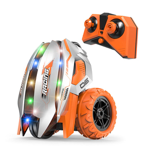 Coche de Acrobacias con Control Remoto, Vehículo de Carreras RC con Rotación de 360 Grados, Juguete con Luces LED de Colores Integradas para Niños, Juego de Competición al Aire Libre - Product Image 3
