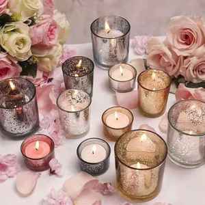 Pilier en verre de mariage, barre de musique, pot nordique, cylindre votif, bougeoir décoratif, porte-bougie d'anniversaire - Product Image 4