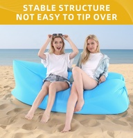 Canapé gonflable d'extérieur moderne, pliable, portable, léger, imperméable, pour le camping, la plage, le jardin, la détente, capacité de charge de 200 kg