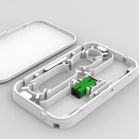 Caja Terminal de Pared para Fibra Óptica FTTH, 1 Puerto, Adaptador SC/LC, Empalme Fácil para Cable de Alimentación y Distribución de Pigtail