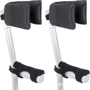 Ensemble de coussinets bleus pour canne de soutien du bras, réglables, noirs, pour déambulateur, support de poignée, aide à la rééducation - Product Image 1