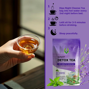 OEM Private Detox Tea Pyramid Bags with Senna Leaves Supports Night Cleanse Weight Loss Metabolism Immune Health Detox Tea Blend - Product Image 4