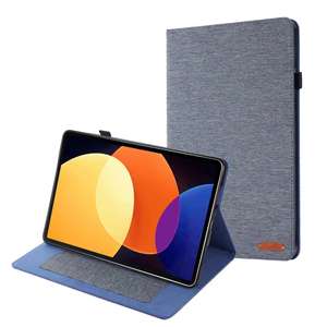 Funda de cuero PU de tela delgada con función de soporte, funda protectora para teléfono de tableta para <span class=keywords><strong>Xiaomi</strong></span> <span class=keywords><strong>Pad</strong></span> <span class=keywords><strong>5</strong></span> Pro 12,4 pulgadas <span class=keywords><strong>2022</strong></span> Tablet - Product Image 1