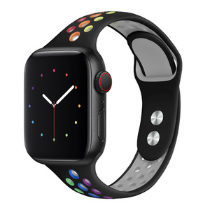 <span class=keywords><strong>Cinturino</strong></span> in Silicone Traspirante Bicolore per <span class=keywords><strong>Apple</strong></span> <span class=keywords><strong>Watch</strong></span> <span class=keywords><strong>Ultra</strong></span> 49mm, Compatibile con IWatch 11 10 - Product Image 1