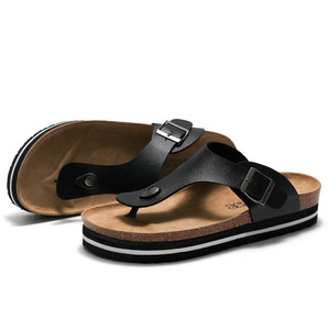 Outdoor Lady's High <b>Platform</b> Flip Flop Cork Foot-bed Comfort Sandals Summer Bio Slides with Soft Cushion - Product Image 2