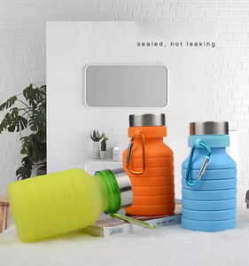 Silicone Water <b>Bottle</b> Eco Friendly Outdoor Sports Camping Hiking Sports Collapsible Silicon Water <b>Bottle</b> - Product Image 1
