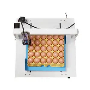 Pencetak Inkjet telur otomatis, pelat penuh kecil pencetakan Inkjet tanggal produksi nomor seri telur bebek Printer Inkjet