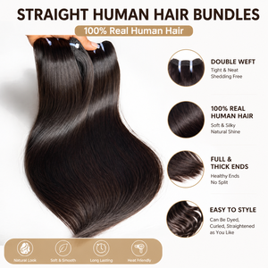 Raw Remy Hair Bundle Vendor Wholesale Single Donor Vietnamese Silky Straight Wave Cuticle Aligned Weave Frontal 100% <strong>Haosi</strong> - Product Image 1